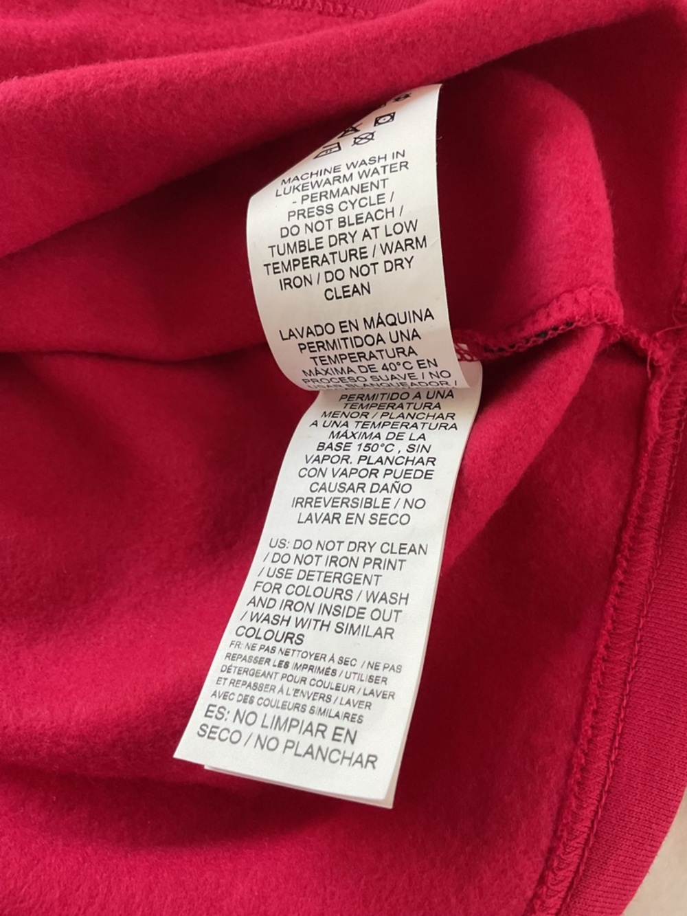 Puma Cropped Hoodie Red Pink Logo Pullover Sweatshirt Women’s L NWT - Picture 10 of 10